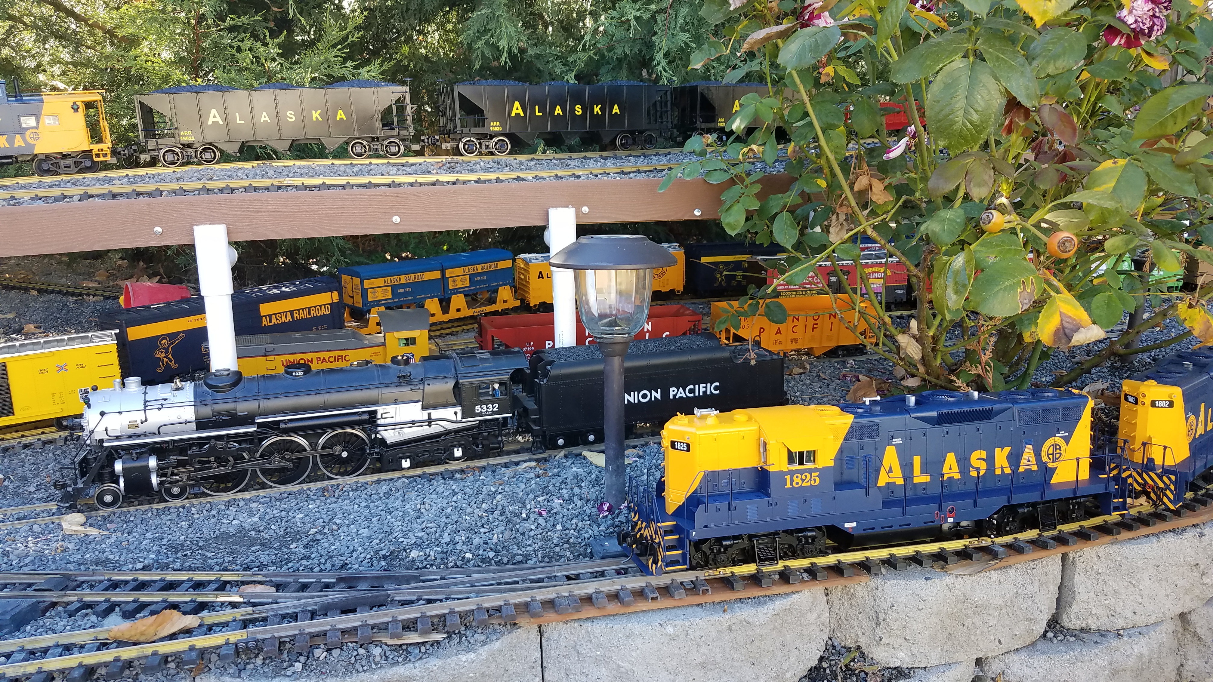g scale trains outside